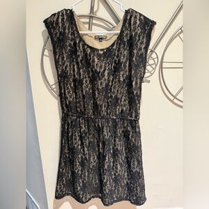 BeBop Black Midi Sleeveless Lace Dress Whimsigoth Faerie Y2K Size M Romantic